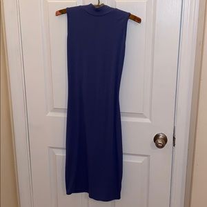 Blue skin tight dress